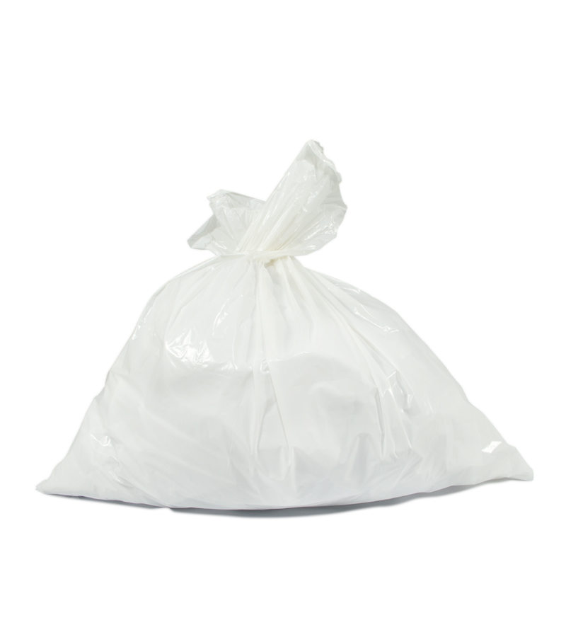 Bolsa de basura pequeña blanca de 30 litros (52cm x 60cm)