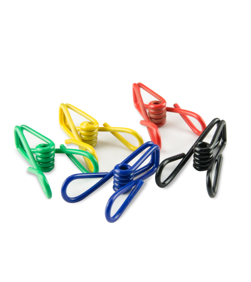 Ganchos de plástico para ropa colores x12un - Ofimarket